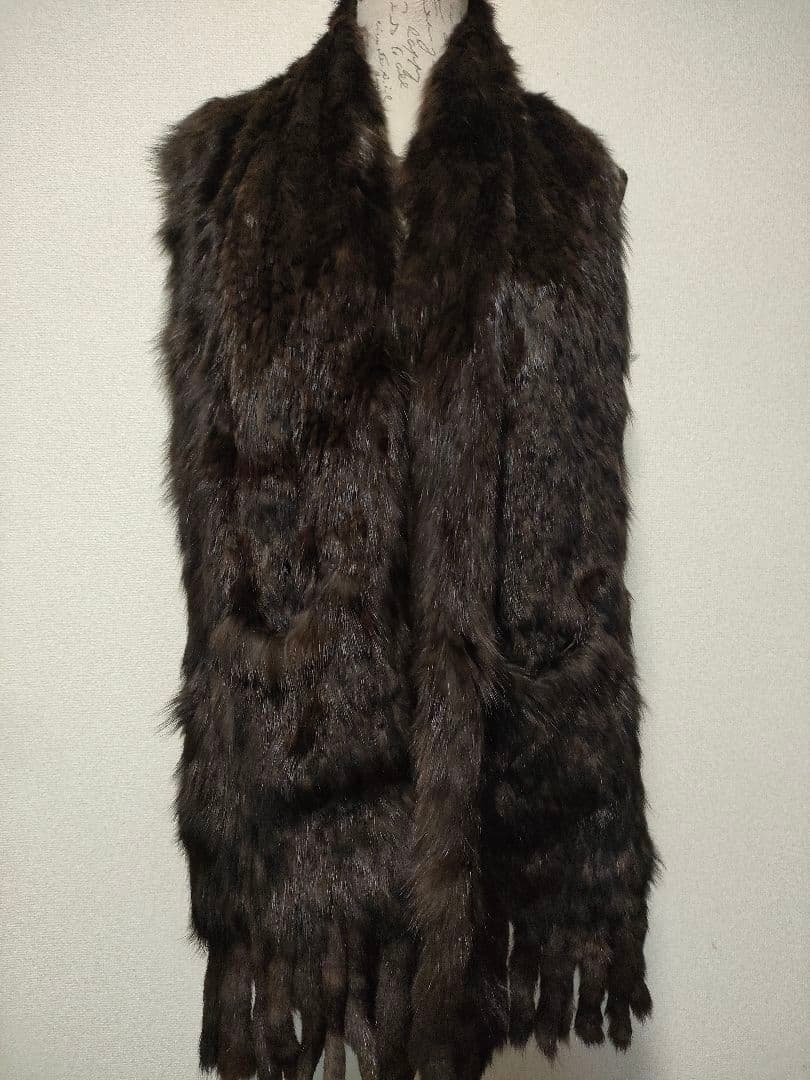 18　超美品　最高級セーブル　マフラー　ショール