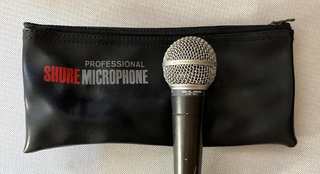 【Vintage】SHURE SM58 USA製 ポルシェロゴ（ケース付き）