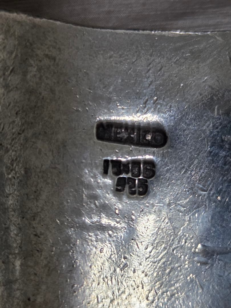 メキシコ製　537g極太シルバー チェーン ブレスレット銀買い取り相場より安い！