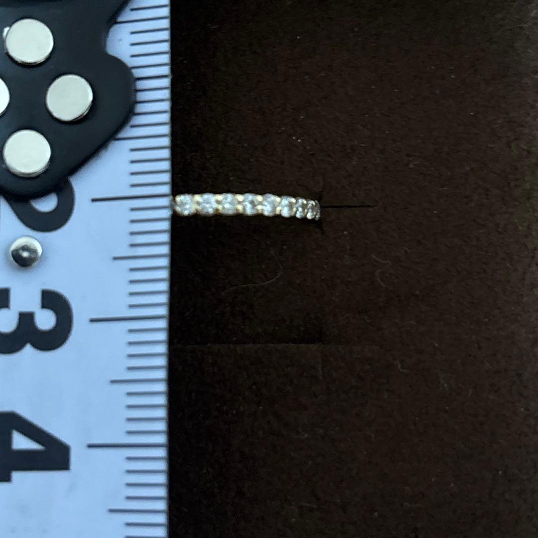 K18 0.3ctダイヤモンドハーフエタニティ　12号