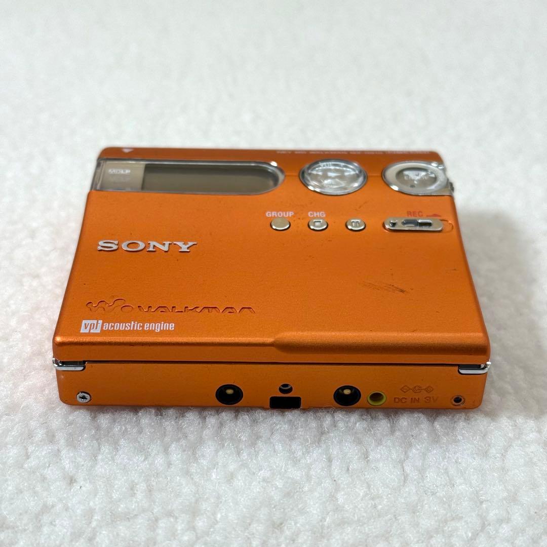 SONY MZ-N910 ポータブルMDレコーダー　オレンジ　ソニー