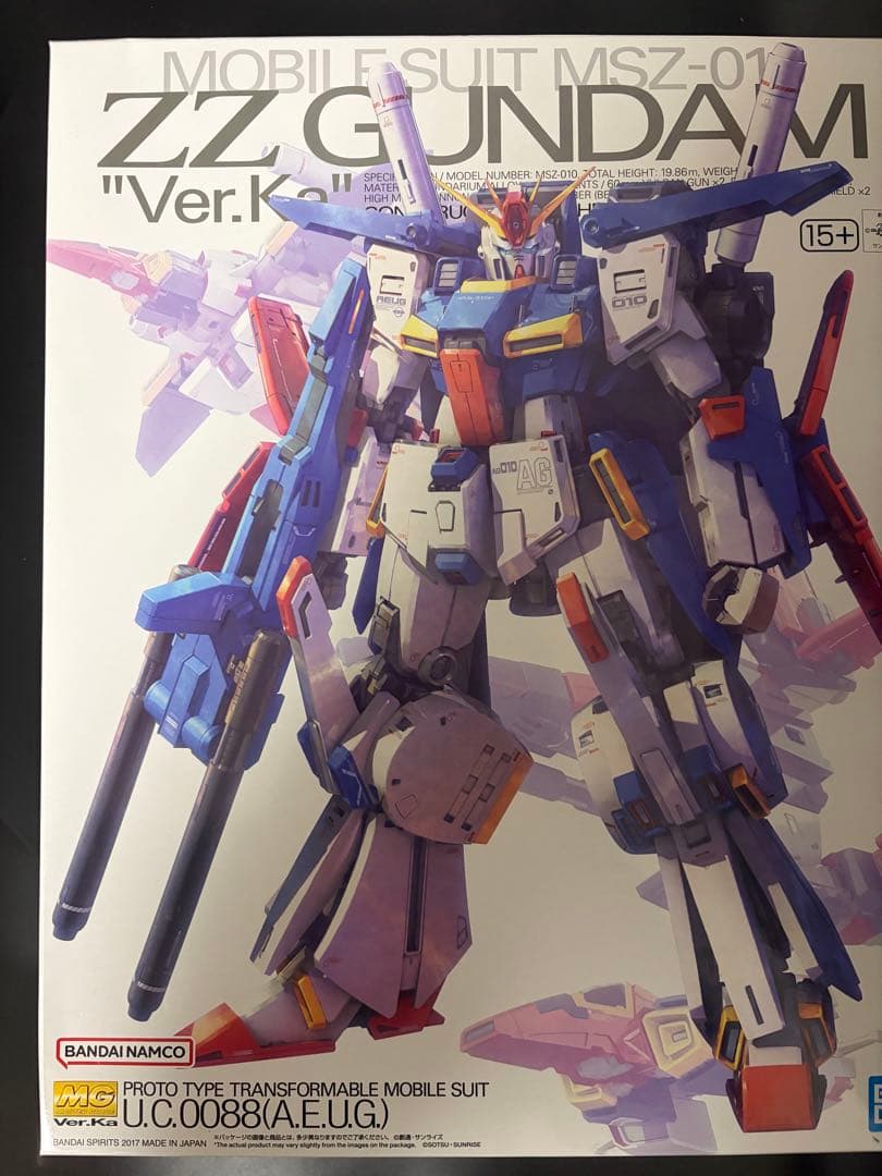 ZZ GUNDAM Ver.K MG プラモデル
