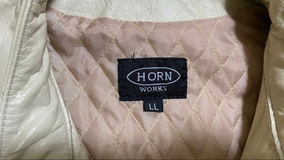 HORN WORKS シングルライダースジャケット LLサイズ