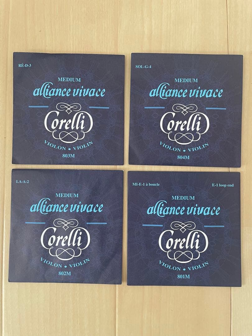 コレルリ アリアンス ビバーチェ バイオリン弦4本セット