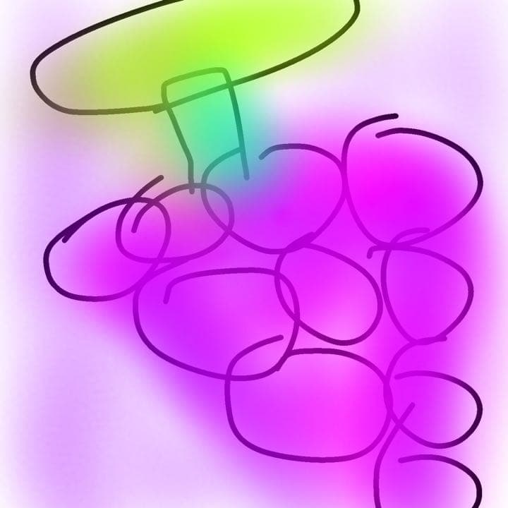 ブドウの絵