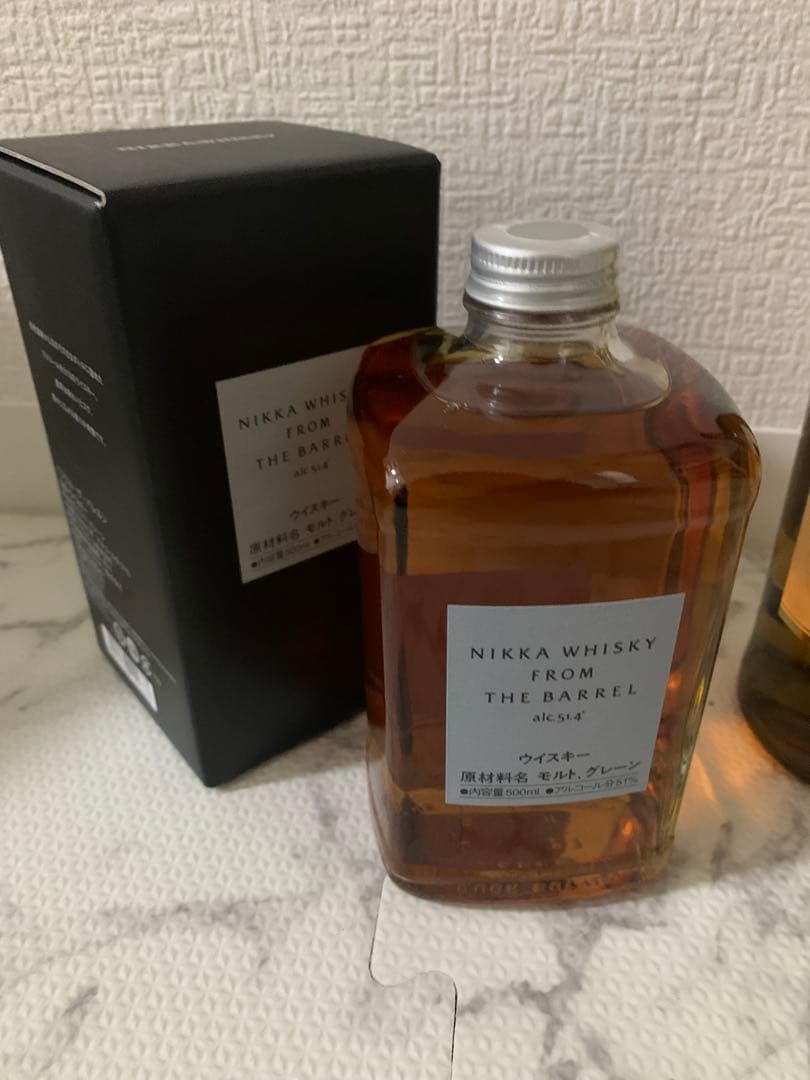 NIKKAニッカウイスキー 竹鶴（箱なし）&フロムザバレル（箱あり）未開封セット