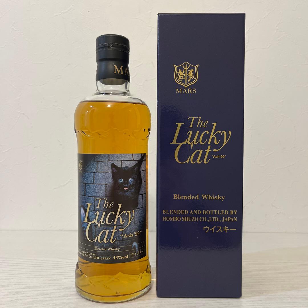 ラッキーキャット　アッシュ99 新品未開封　限定品　マルスウイスキー　箱付き
