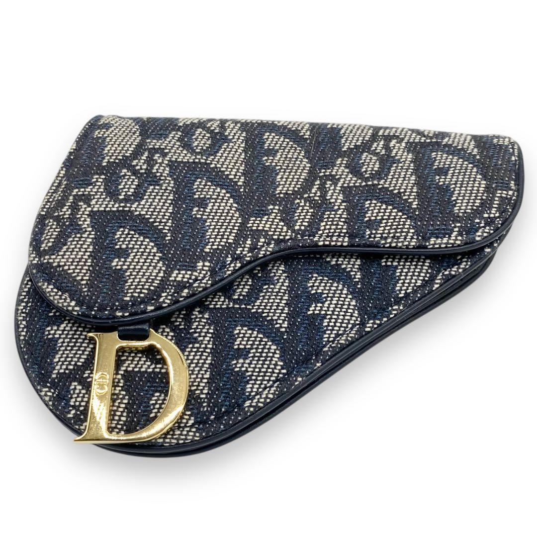 極美品♡クリスチャンディオール　トロッター柄　ケース　サドル　オブリーク