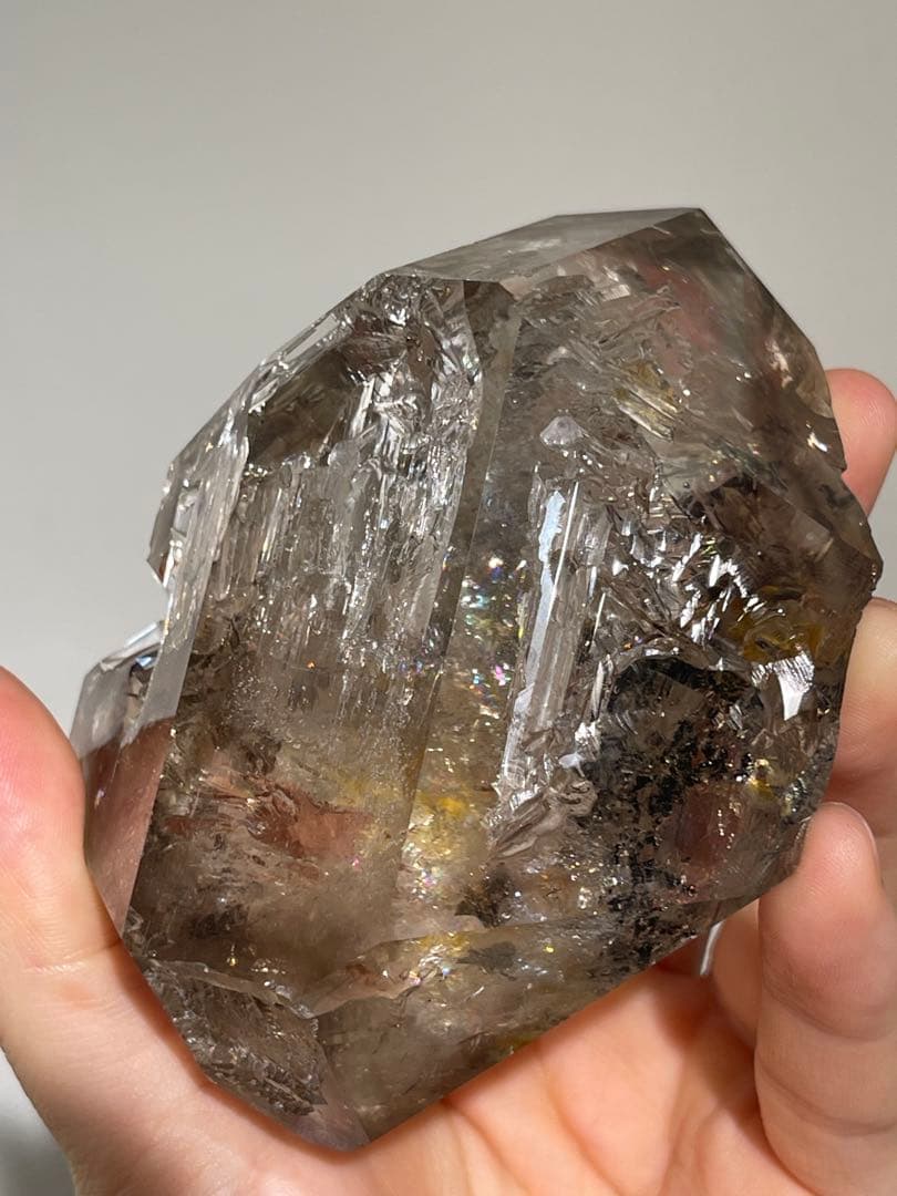 【博物館級】巨大　ハーキマーダイヤモンド 二連晶　鉱物　鉱物標本　天然石　原石