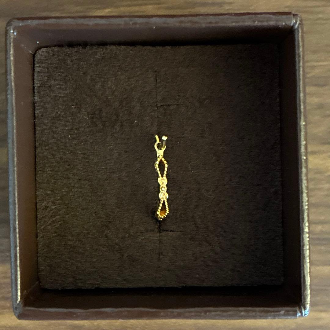 agete フープ ピアス K18 片耳