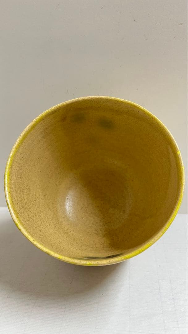 瀬戸焼の名工加藤景正黄瀬戸茶碗　共箱　値下げしました