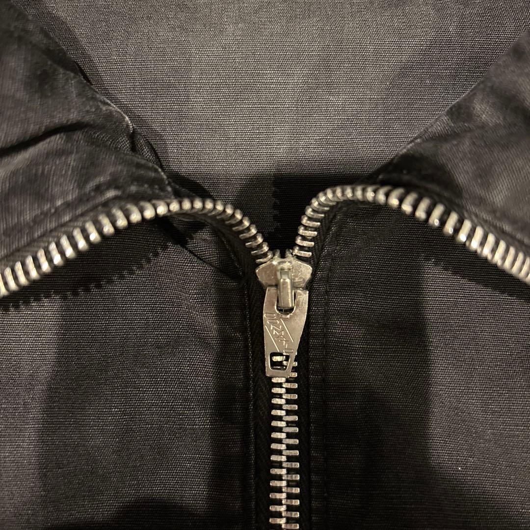 50s60s〜ブラック　黒　スイングトップ　コットン混　ヴィンテージ　ドリズラー