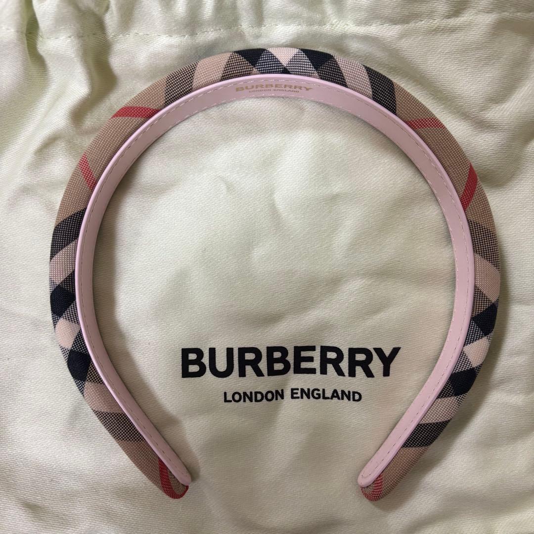 BURBERRY チェック柄 カチューシャ