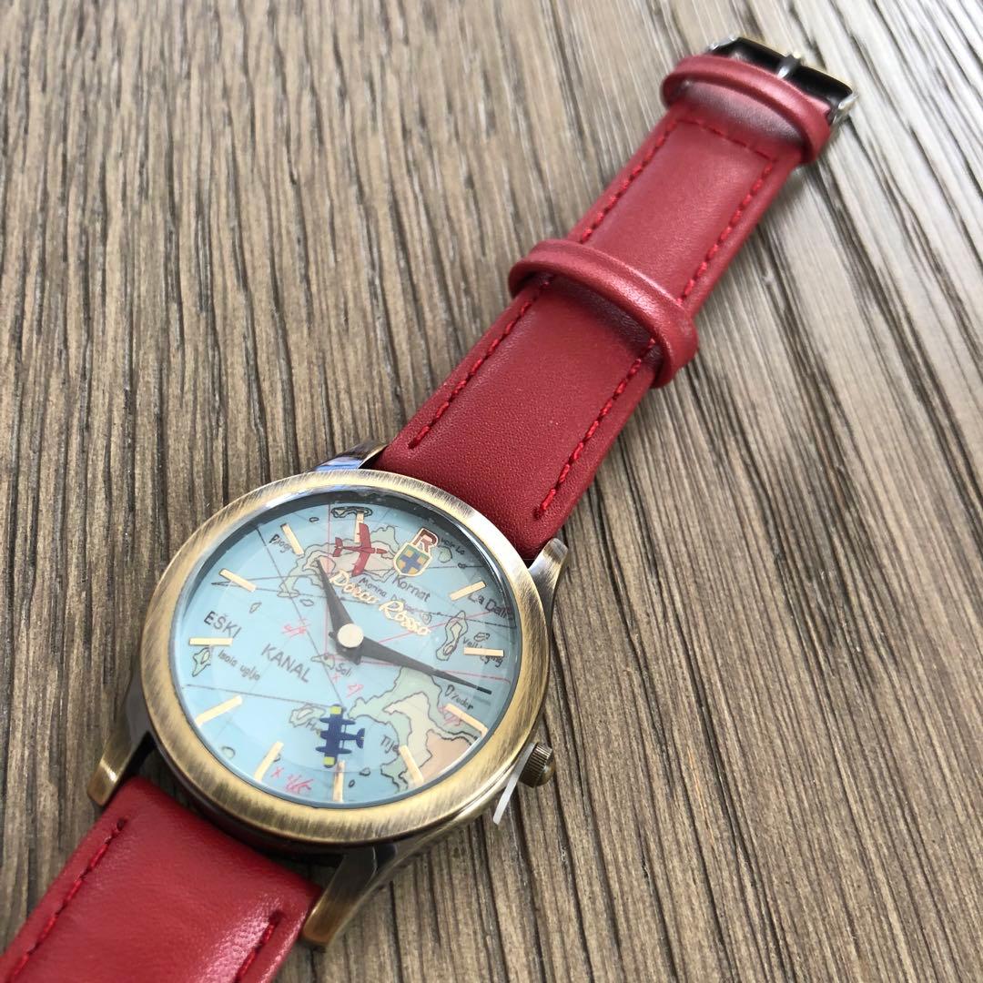 【希少 未使用】スタジオジブリ 紅の豚 クォーツ 腕時計 ポルコ 限定