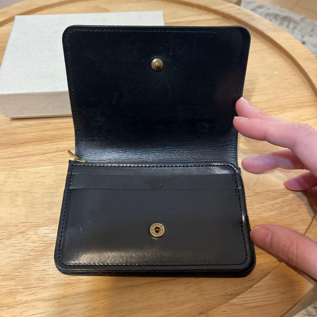 forme short wallet black 二つ折り財布 箱付き
