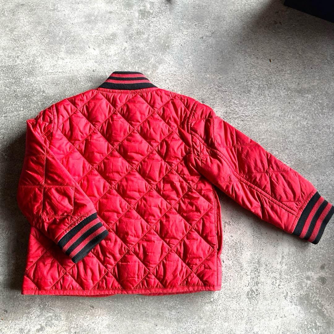 送料無料)バーバリー/キッズ/キルティング/ブルゾン/赤