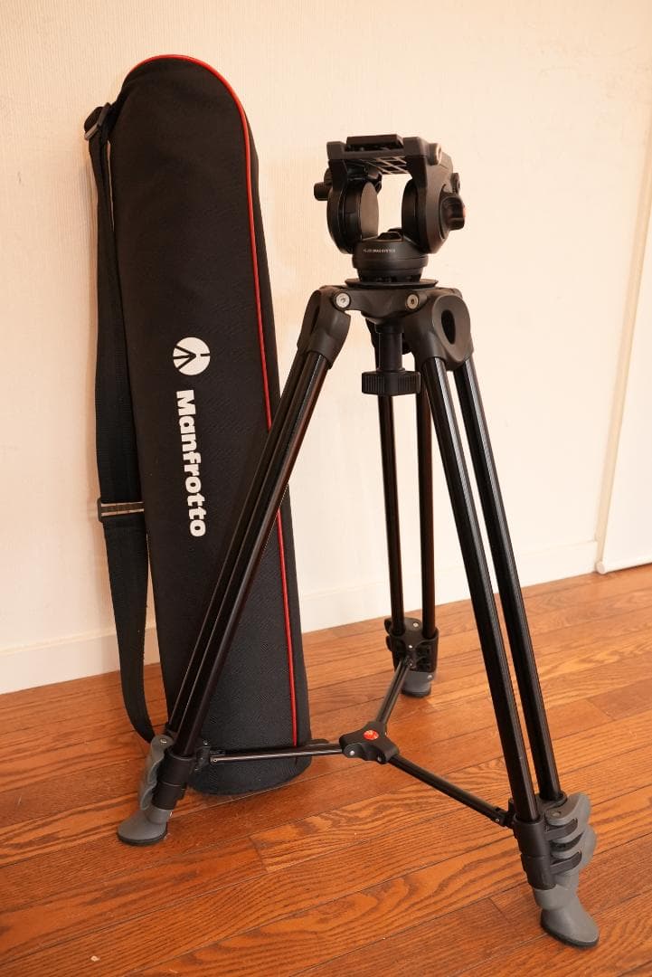 Manfrotto フルードビデオ雲台 ツイン3段アルミ三脚 MVK500AM
