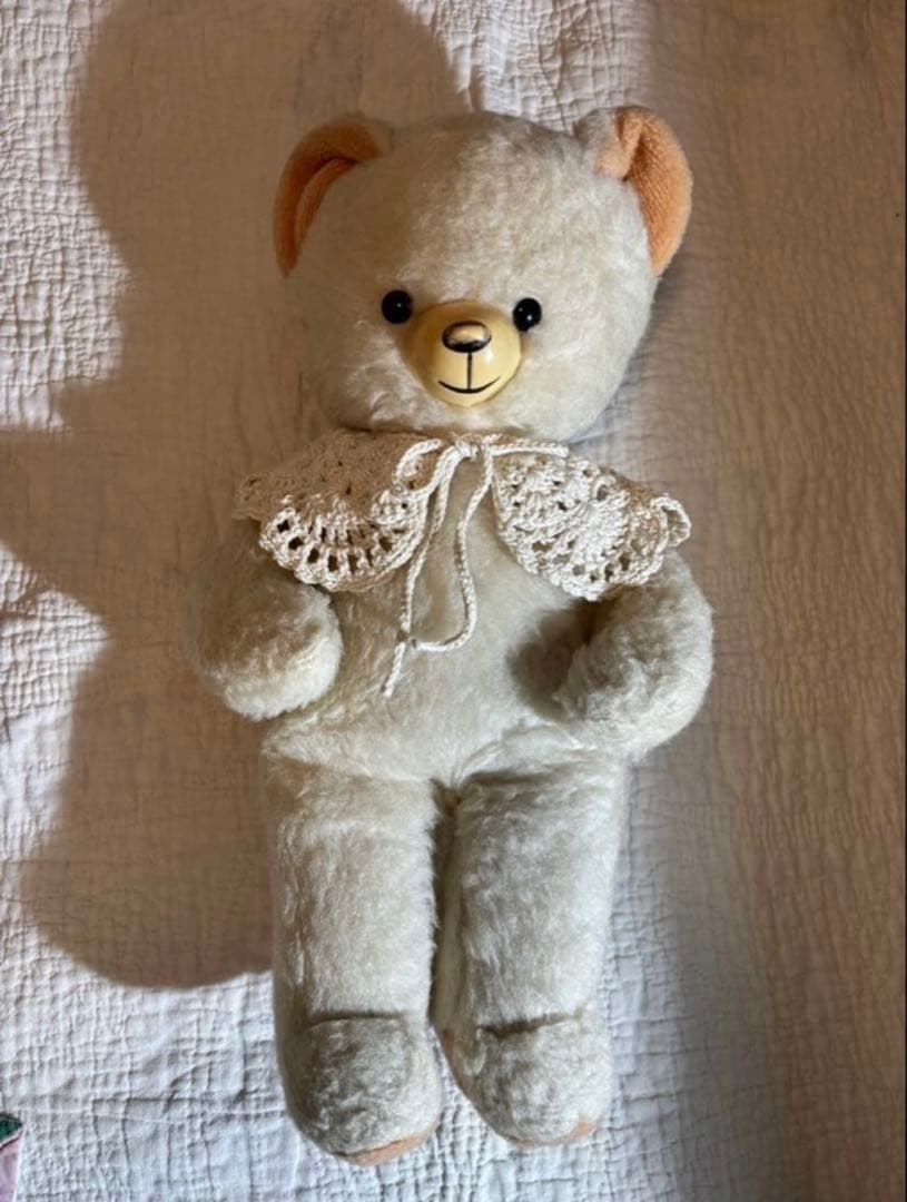 希少 アンティーク DDRベア ベルリンベア オフホワイト レアカラー .