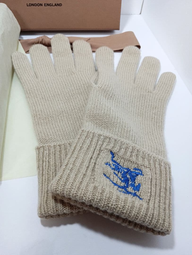 BURBERRY　バーバリー　カシミア　グローブ　手袋　サイズM/L