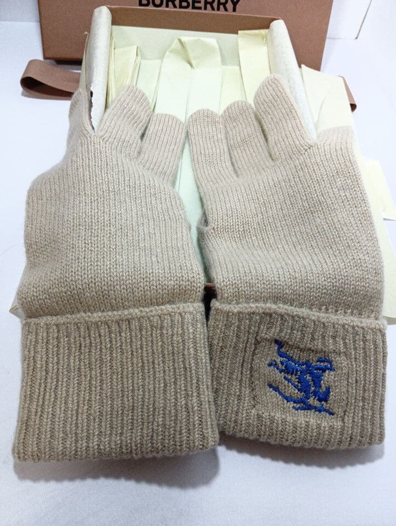 BURBERRY　バーバリー　カシミア　グローブ　手袋　サイズM/L