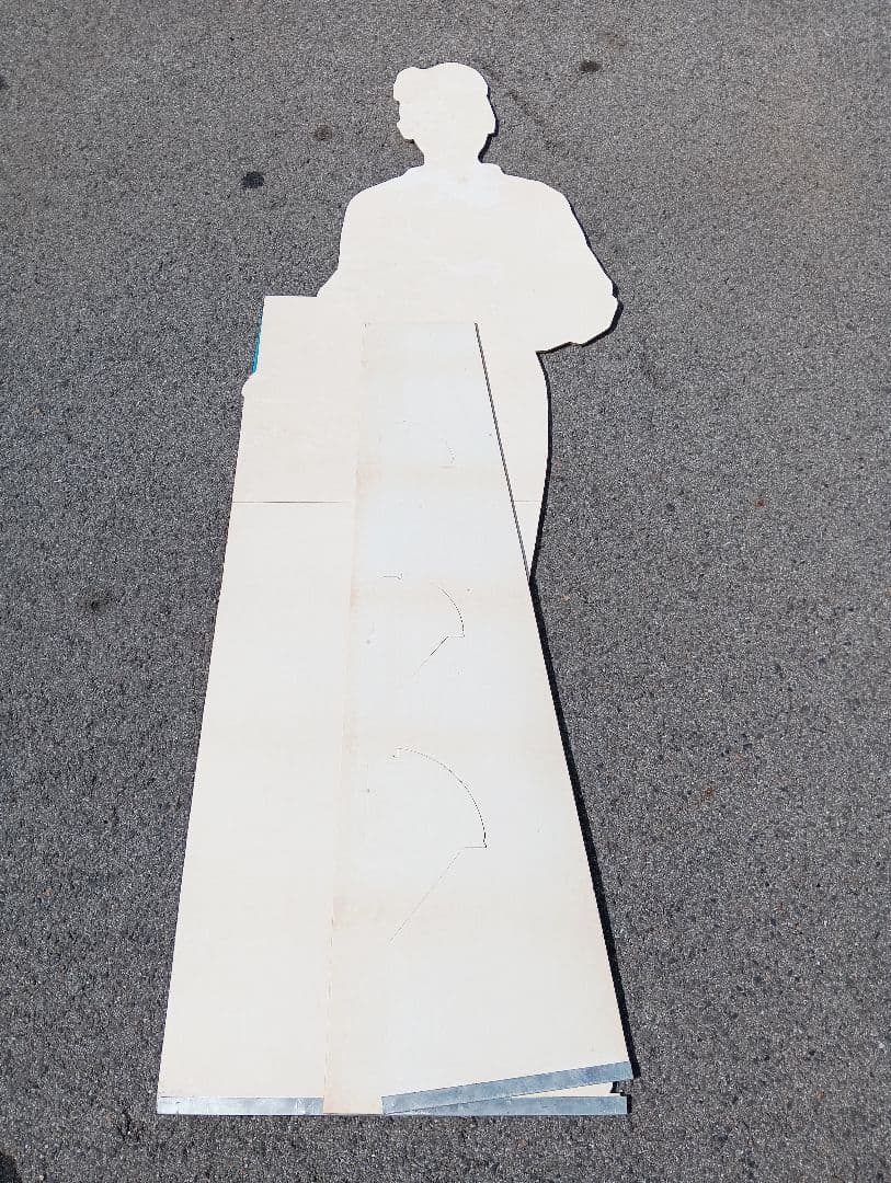 本間千代子　等身大人形　生産台数第一位　ブリジストン自転車　販売促進　立て看板