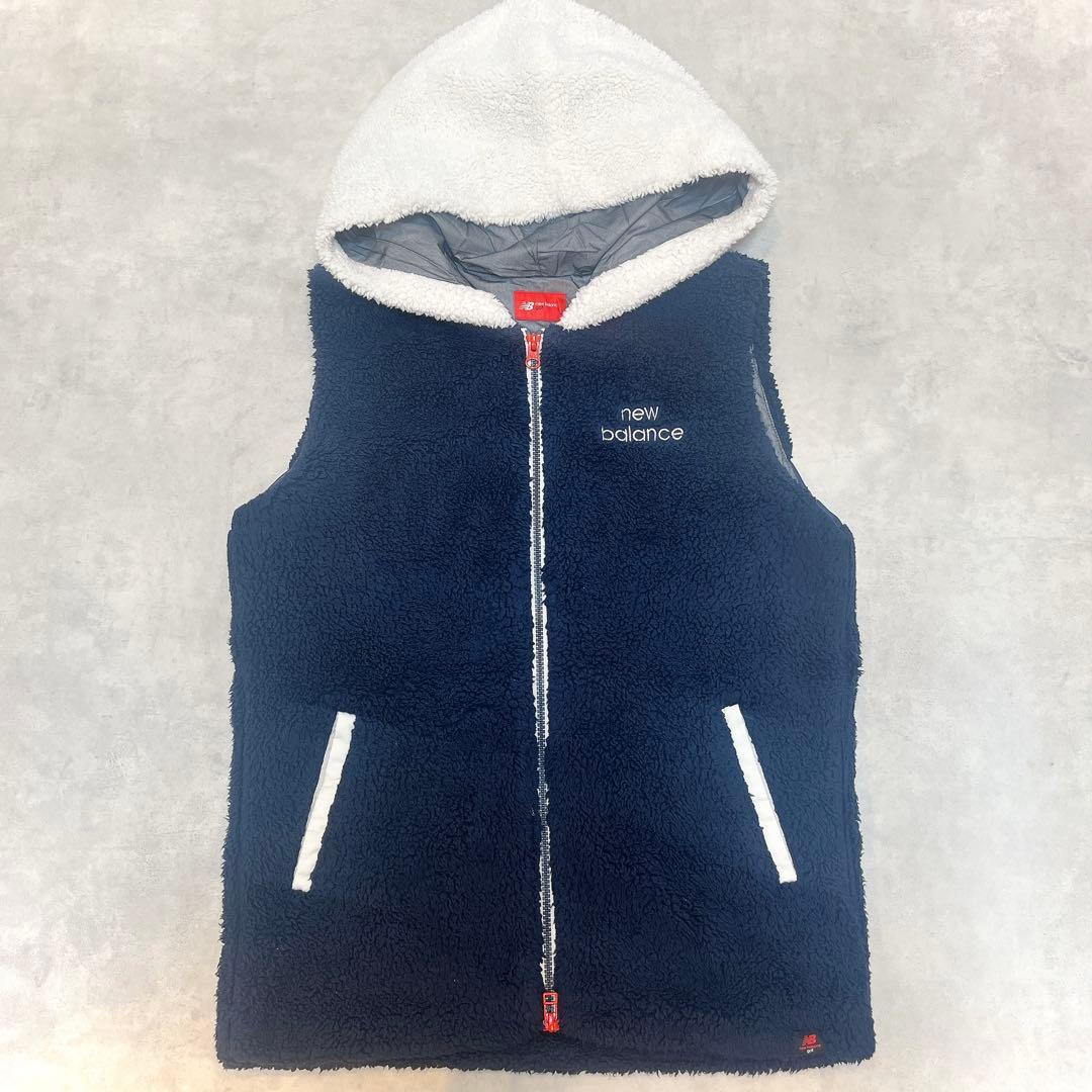 セットアップ◆ニューバランス ゴルフ ボアベスト＆スカート◇ネイビー M 蓄熱