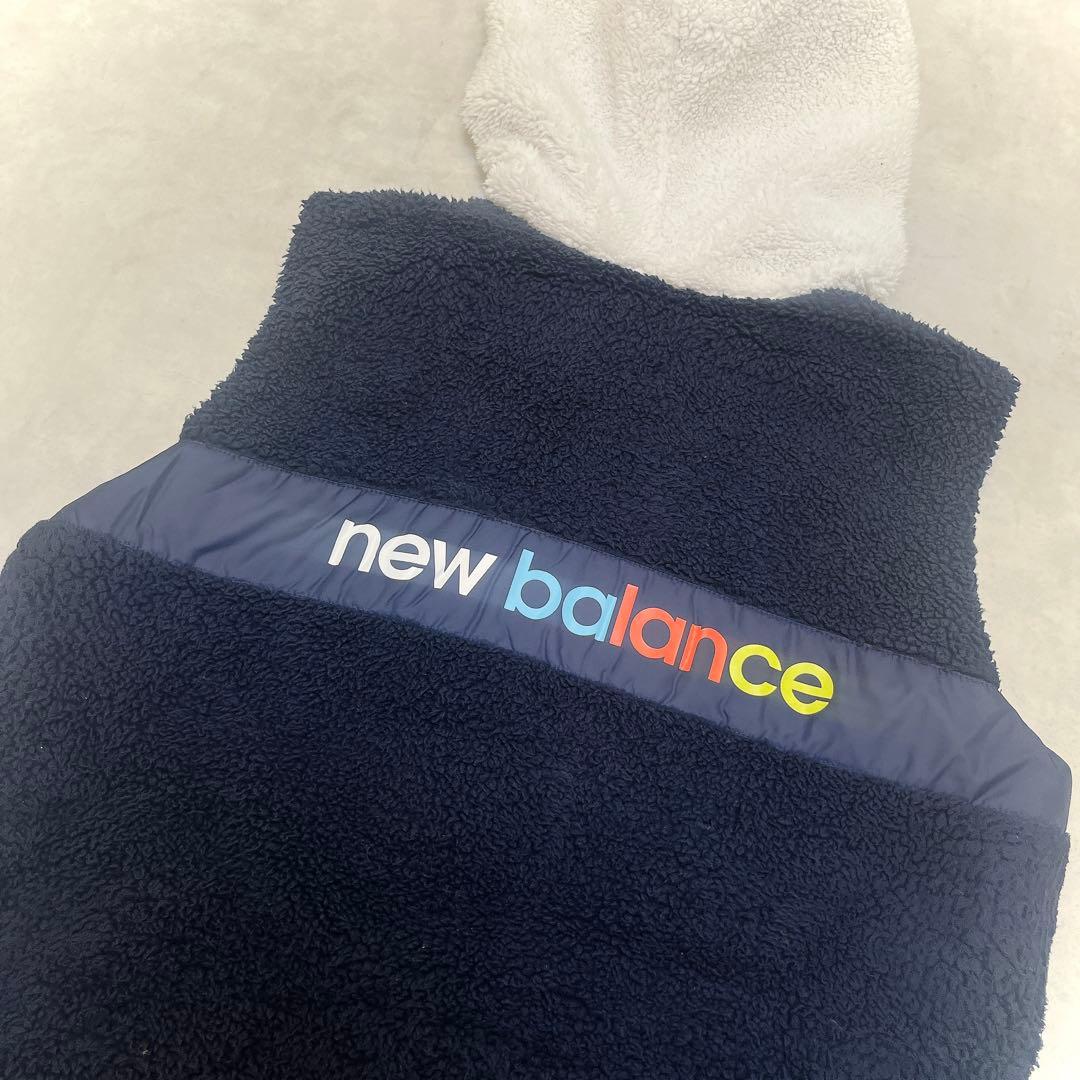 セットアップ◆ニューバランス ゴルフ ボアベスト＆スカート◇ネイビー M 蓄熱