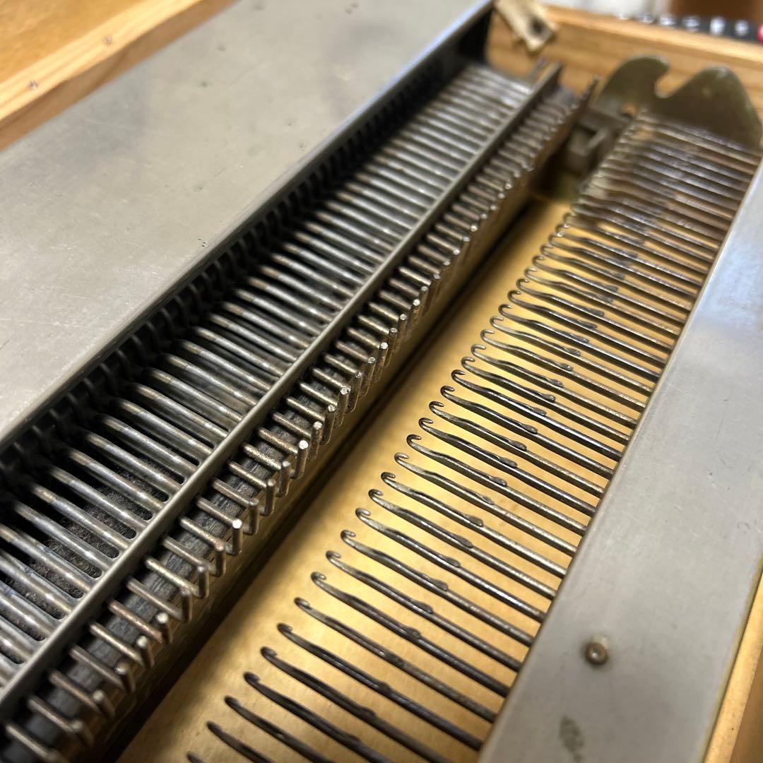 編み機　アンティーク　昭和　レトロ　超希少　高速編み機　木箱