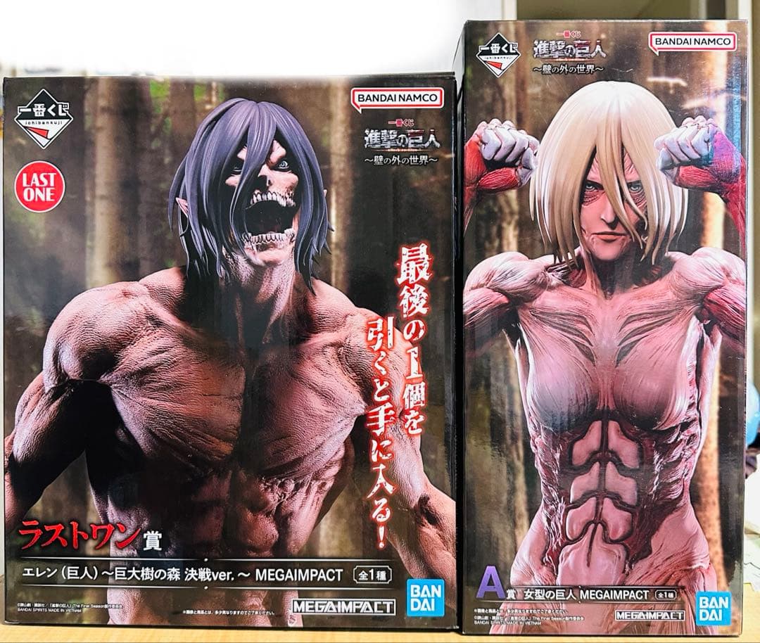 一番くじ 進撃の巨人 A賞 女型の巨人 ラストワン賞エレン巨大樹の森決戦ver.