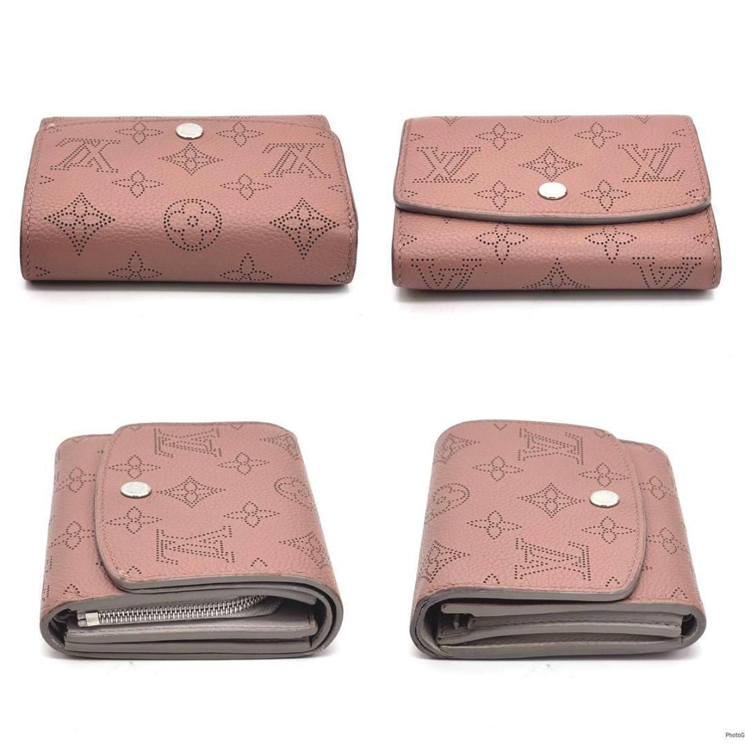 ルイヴィトン マヒナ ポルトフォイユ イリス コンパクト 二つ折り財布 ピンク