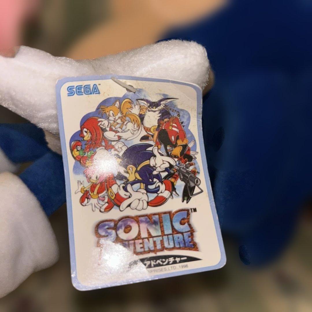 N*す様 ソニックアドベンチャー　スーパージャンボぬいぐるみ　ソニック　テイルス