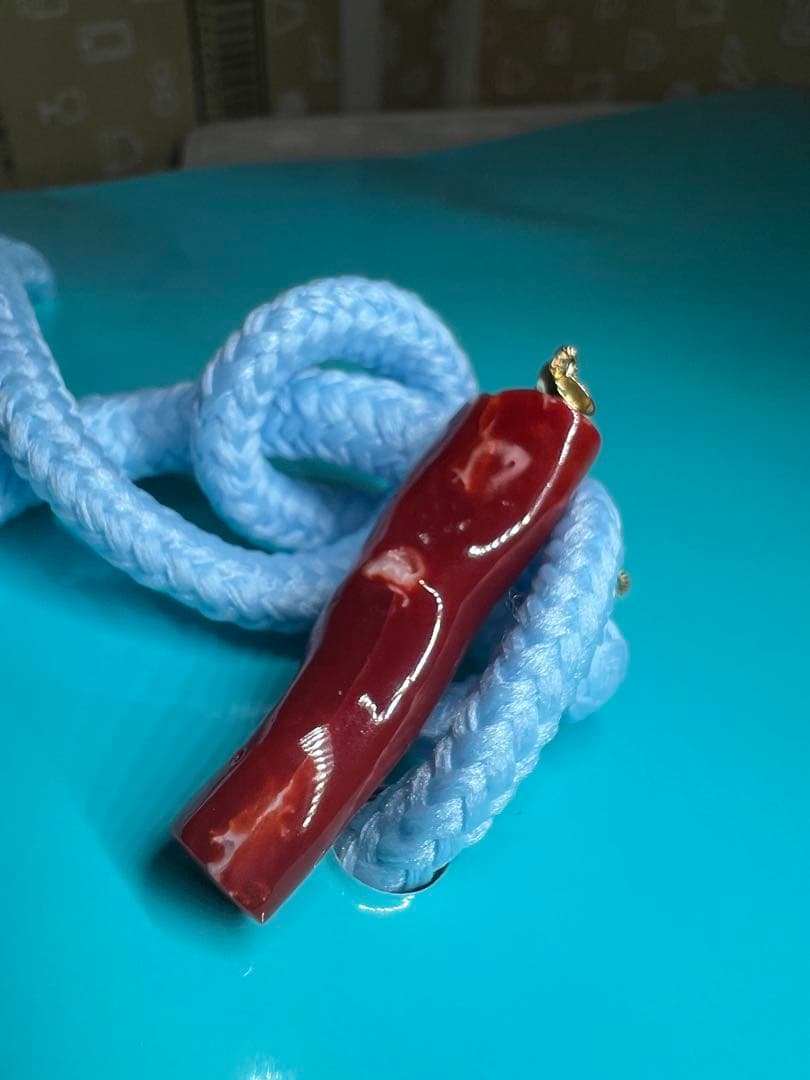 まにこ様用！！【極上の純国産☆】天然血赤珊瑚　高知県産　21.090ct k18