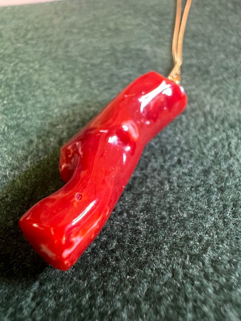 まにこ様用！！【極上の純国産☆】天然血赤珊瑚　高知県産　21.090ct k18