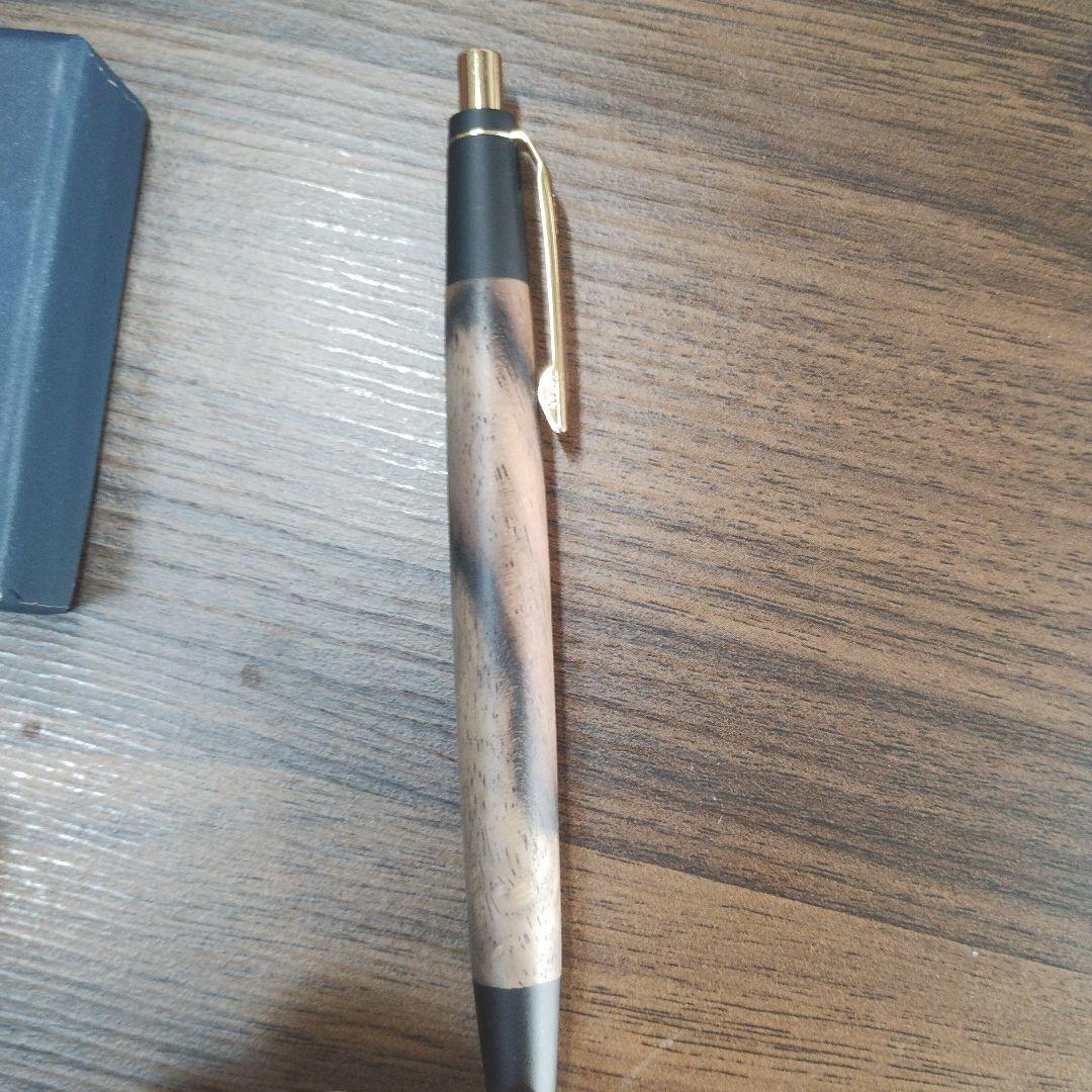 注意事項⚠️あり！！！ 野原工芸 黒柿シャーペン新型 ゴールド金具 おまけ付き
