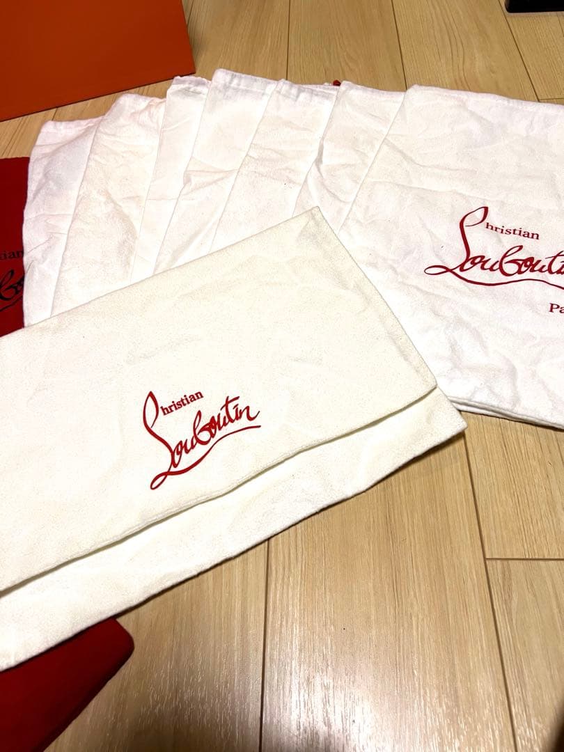 クリスチャンルブタン 靴　保存袋　レッド　ホワイト　非売品　12枚　まとめ売り