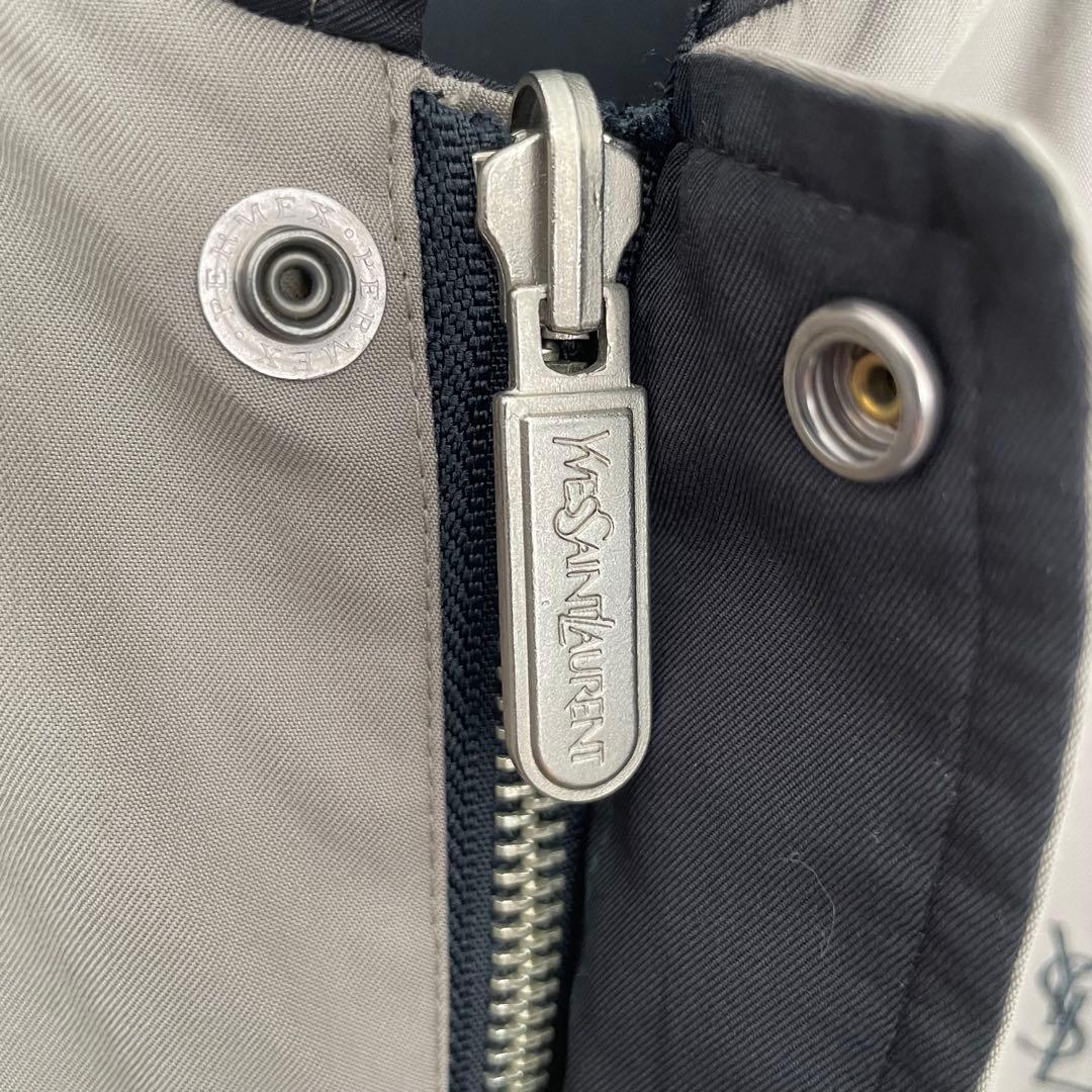 Yves Saint Laurent ブルゾン リバーシブル ロゴ刺繍 古着