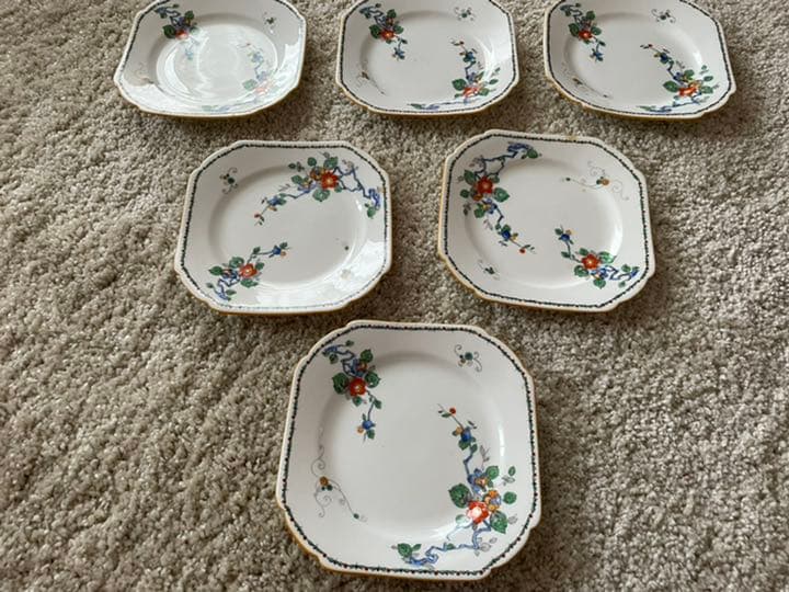 Shelley ティーカップ トリオ 6客セット  +  プレート 1枚