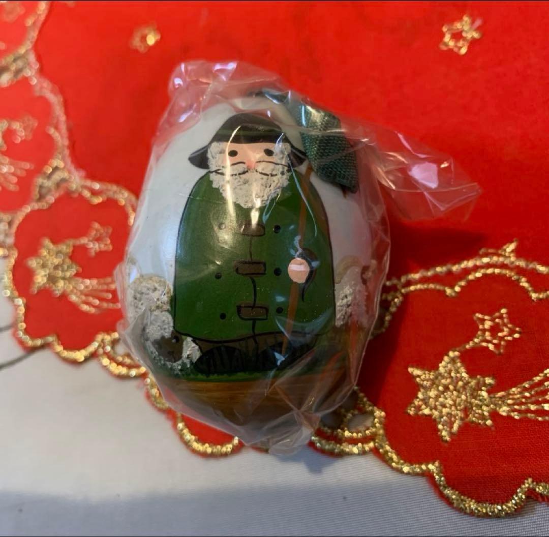 ドイツ製　手書きの卵・可愛いザルツガラスオーナメント4種類セット！