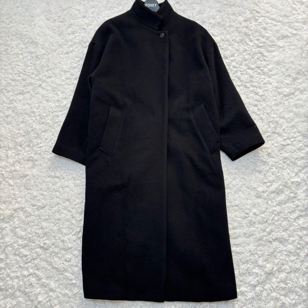 【2024年モデル】mizuiroind ウールブレンドスタンドカラーコート