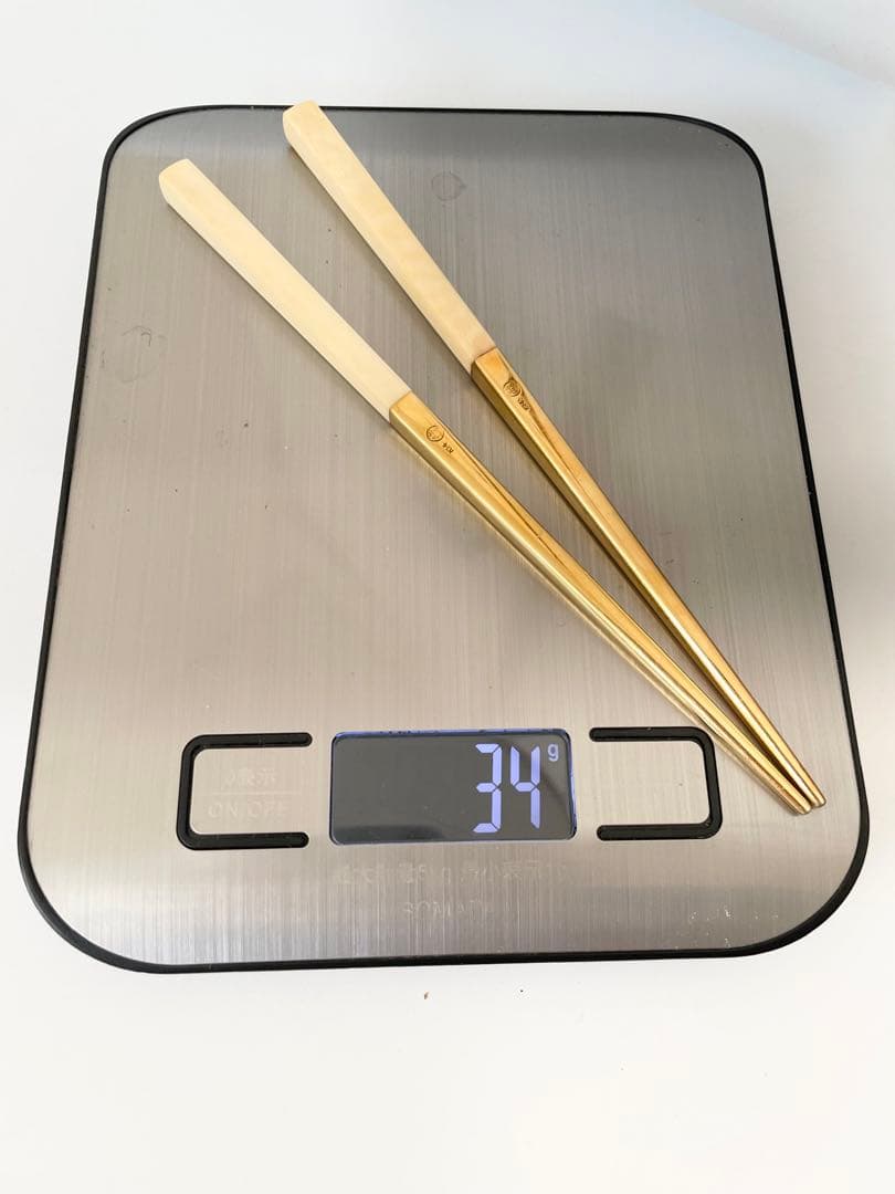 K14 金製　御箸　金属製　金の箸　三越謹製　桐箱付き　14K 14金　祝膳