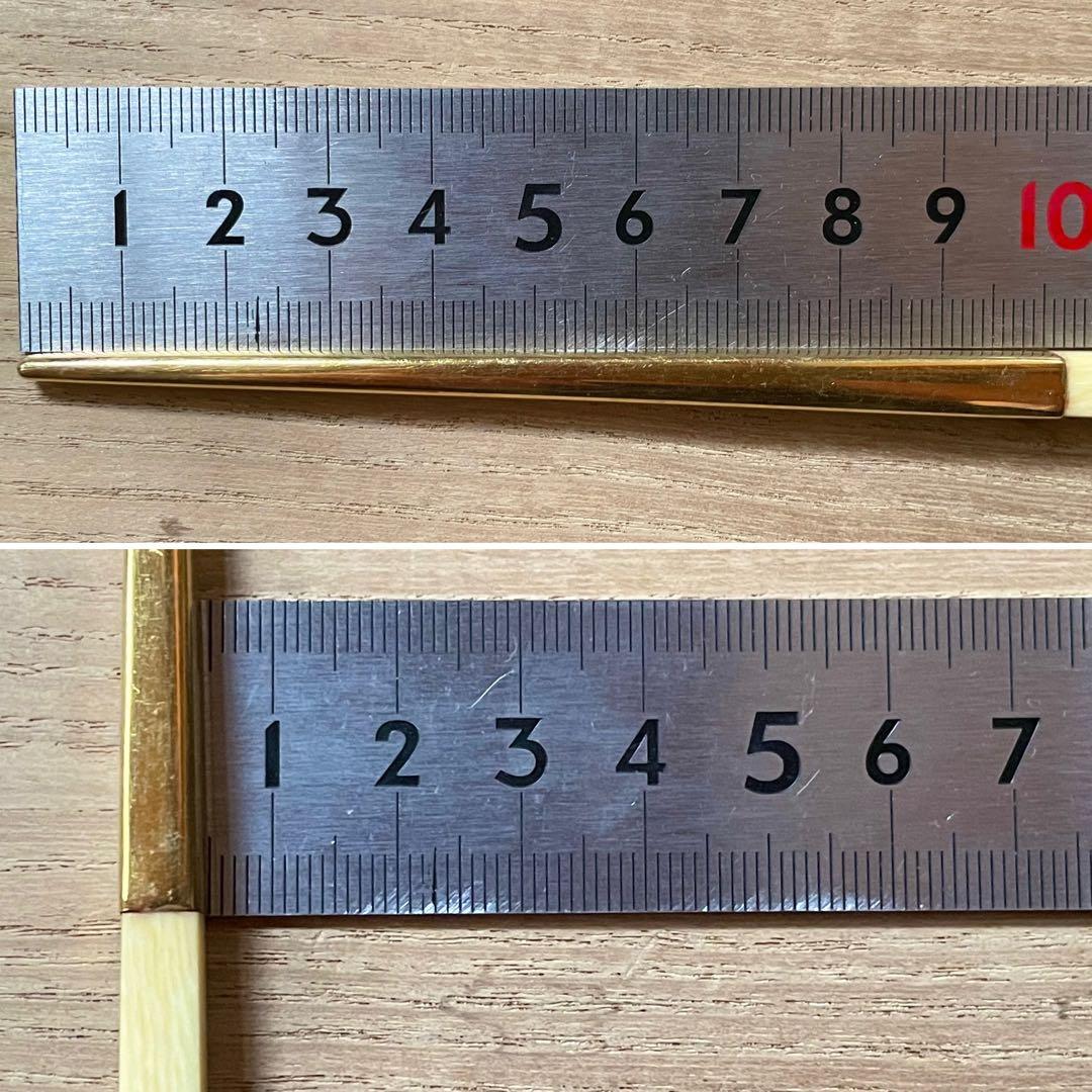 K14 金製　御箸　金属製　金の箸　三越謹製　桐箱付き　14K 14金　祝膳