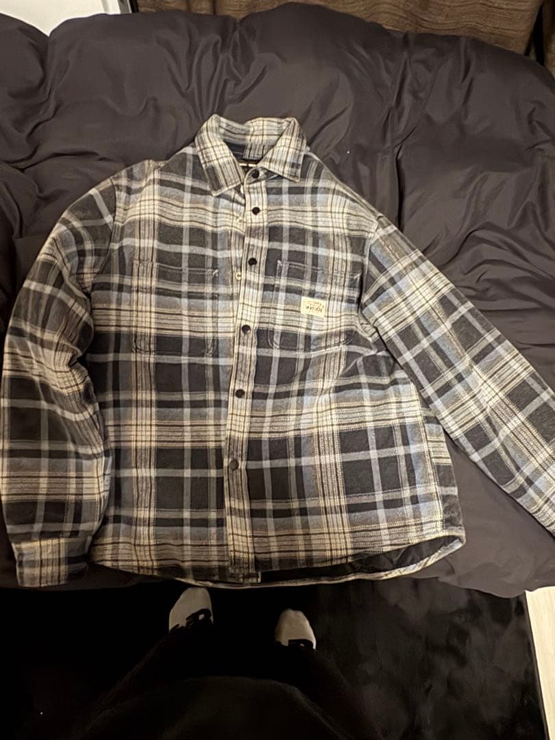 Stussy チェック柄 フランネルジャケット M