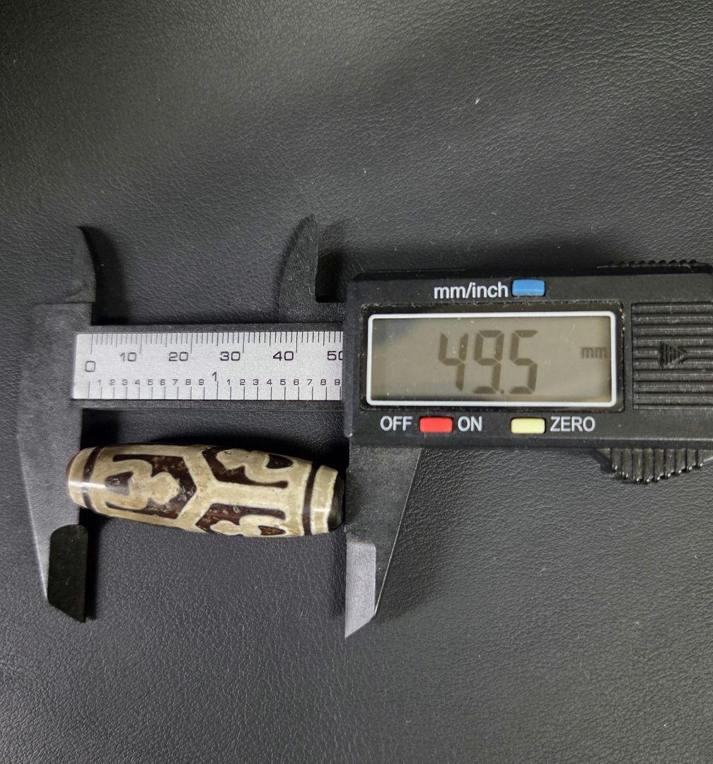 865　天珠　亀甲長壽蓮花宝瓶天珠　紅玉髄.貴重　珍品　dzibeads！