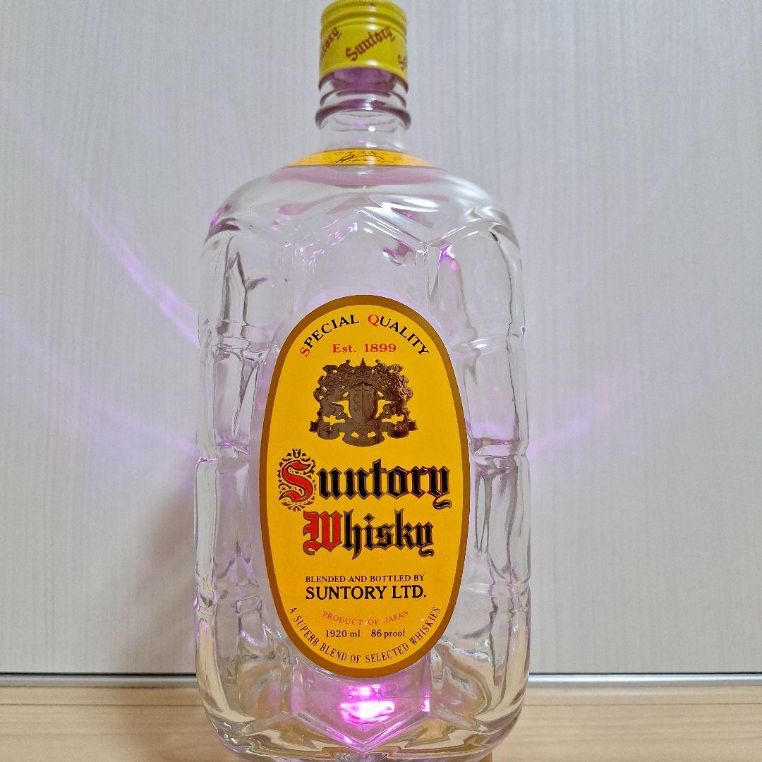 【旧ラベル超希少】サントリーウイスキー1920ml亀甲空ボトル