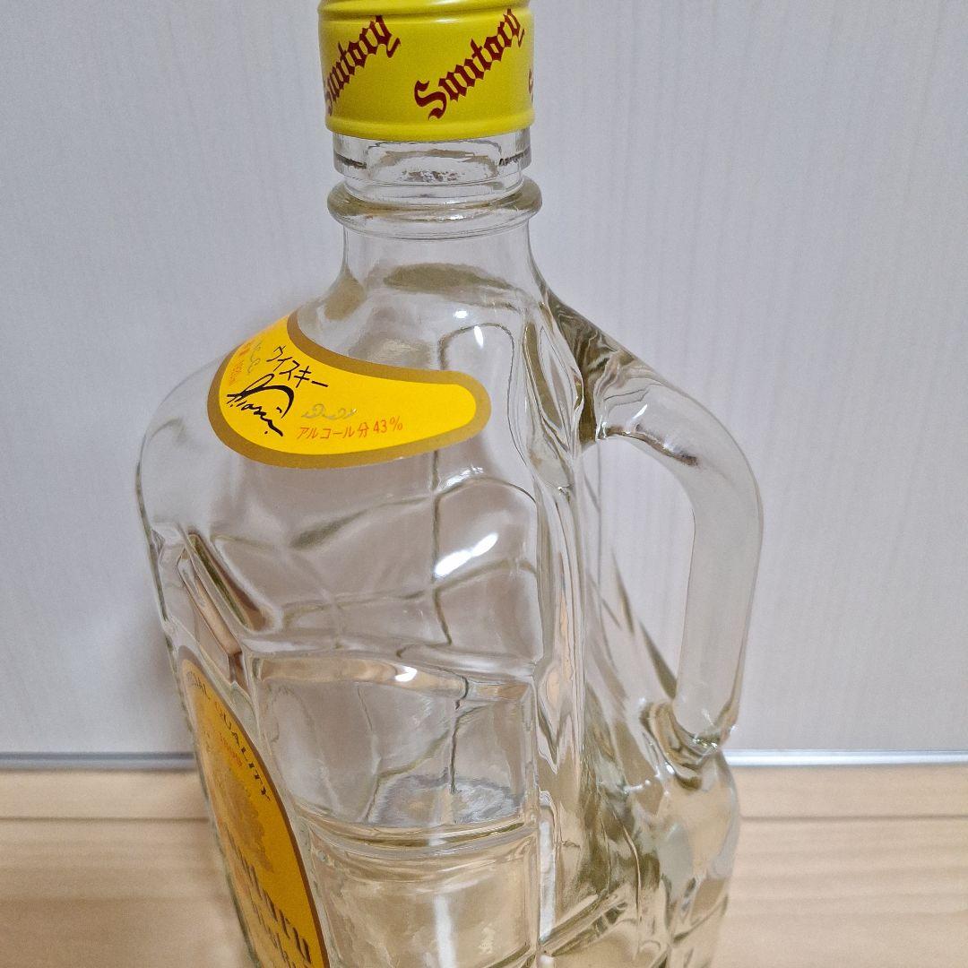 【旧ラベル超希少】サントリーウイスキー1920ml亀甲空ボトル