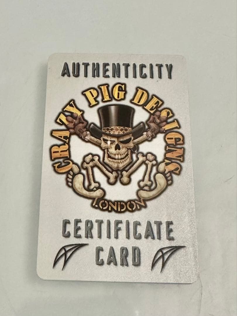 CRAZY PIG CRYSTAL SKULL リング