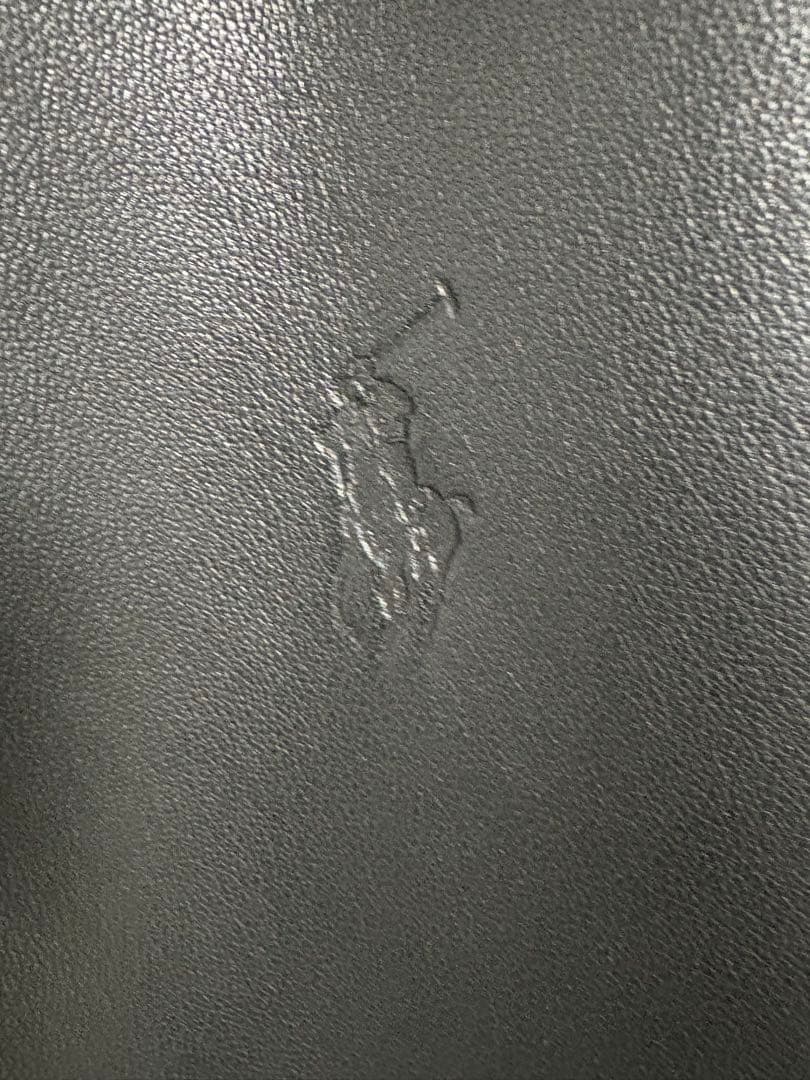 POLO ブラックシングルライダースジャケット