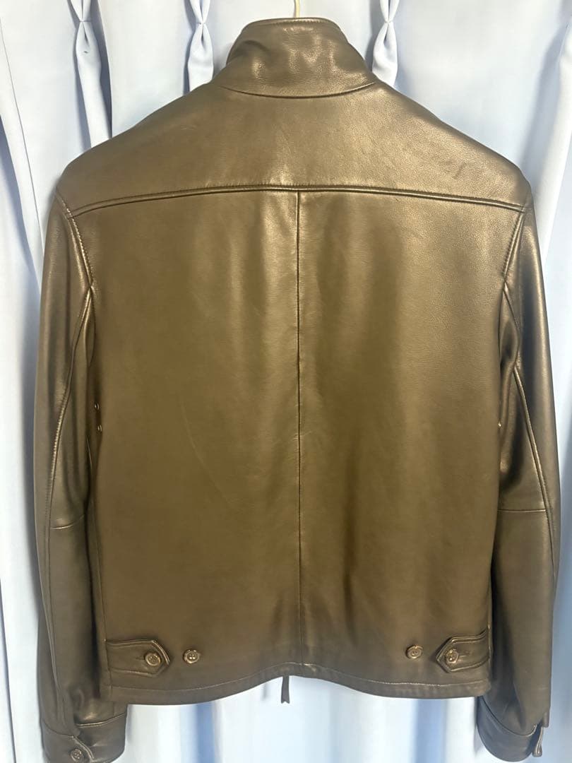 POLO ブラックシングルライダースジャケット