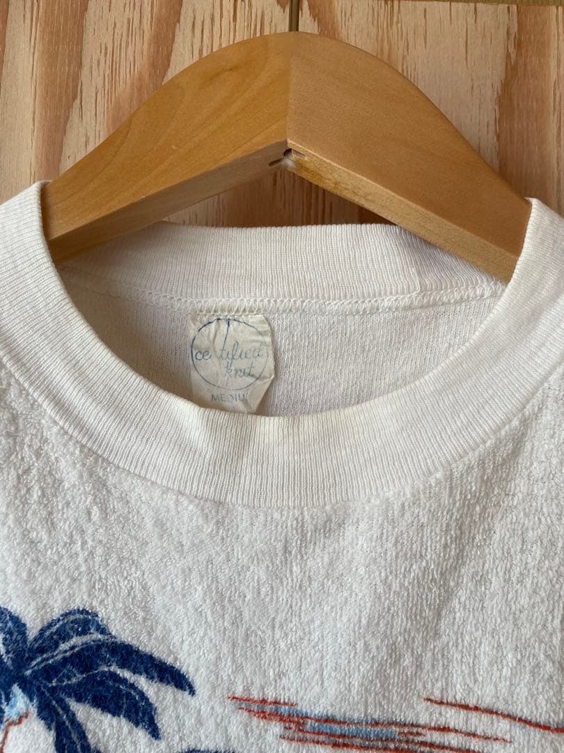 専用　50‘s パイル地 ハワイアン Tシャツ 染み込みプリント