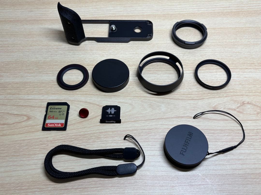 FUJIFILM xhalf x-hf1 チャコールシルバー グリップ付